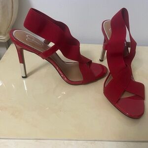 Women's Red Slingback Sandals